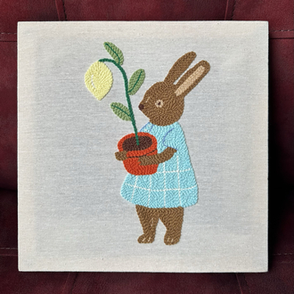 Bunny’s Lemon Punch Needle Tablo