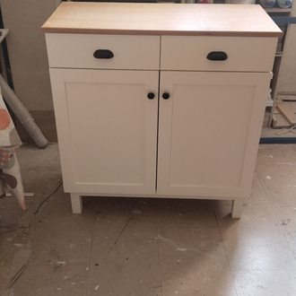 90x90x40 cm ahsap plaka dolap