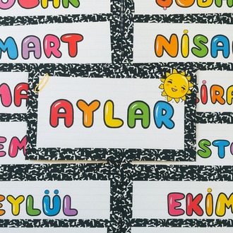 Renkli Aylar Eğitim Seti