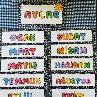 Renkli Aylar Eğitim Seti
