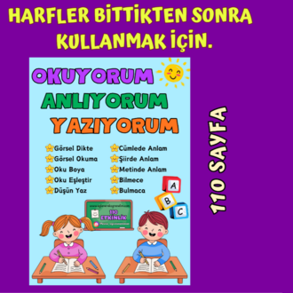 OKUYORUM YAZIYORUM KİTABI PDF ŞABLONU