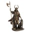 Veronese Kurtlu Loki Heykeli Bronz Renk Mitolojik Figür 35cm