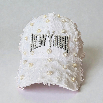 Custom NY White Signal Cap
