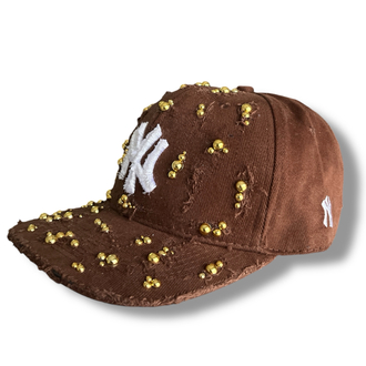Custom Yankees Gold Stud Cap