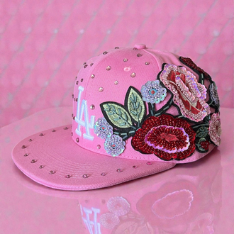 Custom LA Pink Bloom Cap