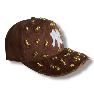 Custom Yankees Gold Stud Cap