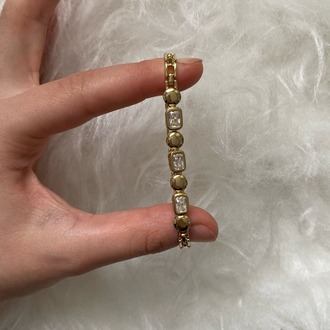 Taş Detaylı Gold Xuping Bileklik 