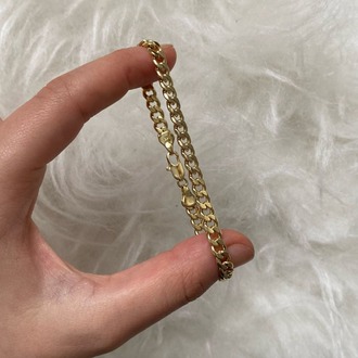Sade Zincir Gold Bileklik 