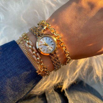Diana Model Charmlı Saat Gold