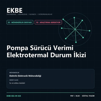 Pompa Sürücü Verimi Elektrotermal Durum İkizi