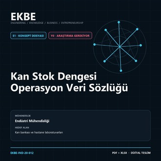 Kan Stok Dengesi Operasyon Veri Sözlüğü