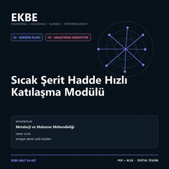Sıcak Şerit Hadde Hızlı Katılaşma Modülü