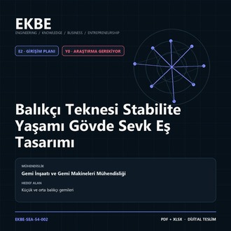 Balıkçı Teknesi Stabilite Yaşamı Gövde Sevk Eş Tasarımı