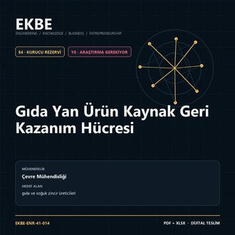 Gıda Yan Ürün Kaynak Geri Kazanım Hücresi