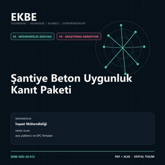 Şantiye Beton Uygunluk Kanıt Paketi