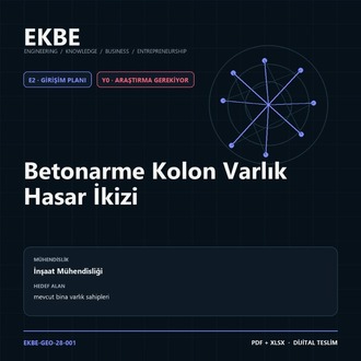 Betonarme Kolon Varlık Hasar İkizi