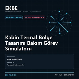 Kabin Termal Bölge Tasarımı Bakım Görev Simülatörü