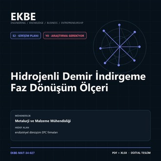 Hidrojenli Demir İndirgeme Faz Dönüşüm Ölçeri