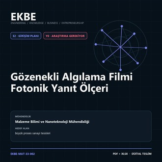 Gözenekli Algılama Filmi Fotonik Yanıt Ölçeri