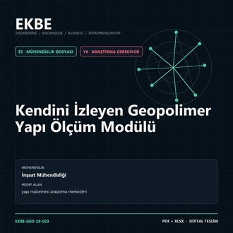 Kendini İzleyen Geopolimer Yapı Ölçüm Modülü