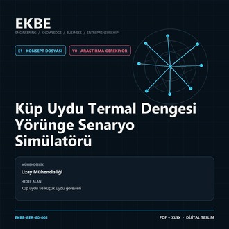 Küp Uydu Termal Dengesi Yörünge Senaryo Simülatörü