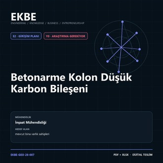 Betonarme Kolon Düşük Karbon Bileşeni