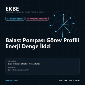 Balast Pompası Görev Profili Enerji Denge İkizi