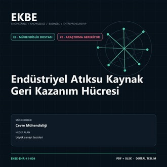 Endüstriyel Atıksu Kaynak Geri Kazanım Hücresi