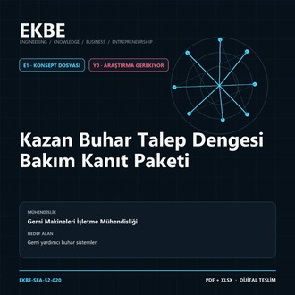 Kazan Buhar Talep Dengesi Bakım Kanıt Paketi