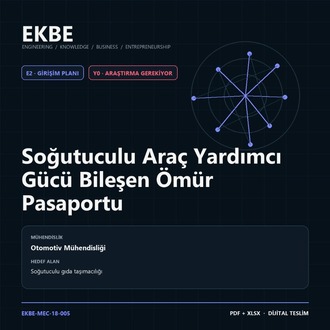 Soğutuculu Araç Yardımcı Gücü Bileşen Ömür Pasaportu
