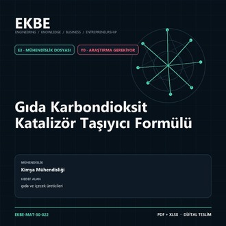 Gıda Karbondioksit Katalizör Taşıyıcı Formülü
