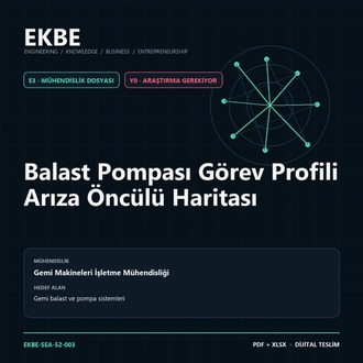 Balast Pompası Görev Profili Arıza Öncülü Haritası