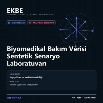 Biyomedikal Bakım Verisi Sentetik Senaryo Laboratuvarı