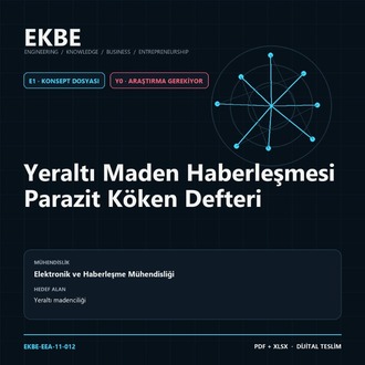 Yeraltı Maden Haberleşmesi Parazit Köken Defteri