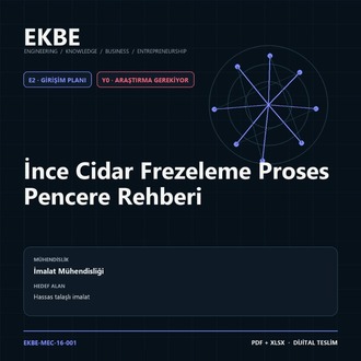 İnce Cidar Frezeleme Proses Pencere Rehberi