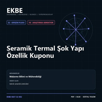 Seramik Termal Şok Yapı Özellik Kuponu