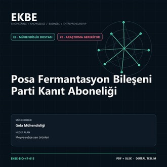 Posa Fermantasyon Bileşeni Parti Kanıt Aboneliği