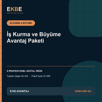 İş Kurma ve Büyüme Avantaj Paketi | EKBE-KMP-001