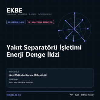 Yakıt Separatörü İşletimi Enerji Denge İkizi