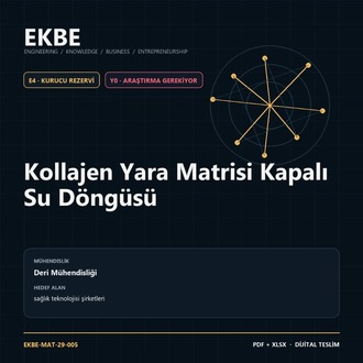 Kollajen Yara Matrisi Kapalı Su Döngüsü