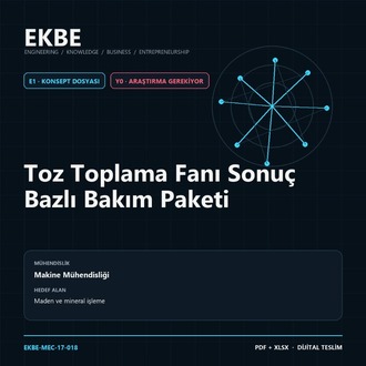 Toz Toplama Fanı Sonuç Bazlı Bakım Paketi
