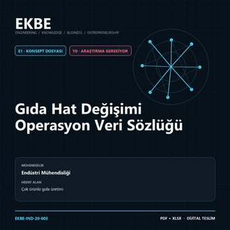 Gıda Hat Değişimi Operasyon Veri Sözlüğü