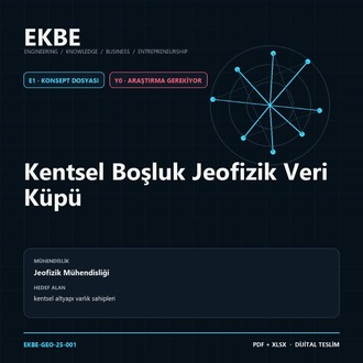 Kentsel Boşluk Jeofizik Veri Küpü