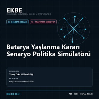 Batarya Yaşlanma Kararı Senaryo Politika Simülatörü