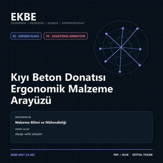 Kıyı Beton Donatısı Ergonomik Malzeme Arayüzü
