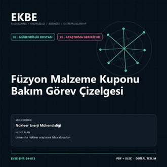 Füzyon Malzeme Kuponu Bakım Görev Çizelgesi