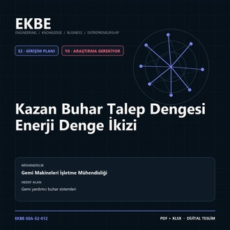 Kazan Buhar Talep Dengesi Enerji Denge İkizi