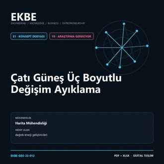 Çatı Güneş Üç Boyutlu Değişim Ayıklama