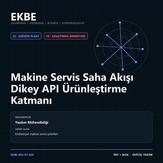 Makine Servis Saha Akışı Dikey API Ürünleştirme Katmanı