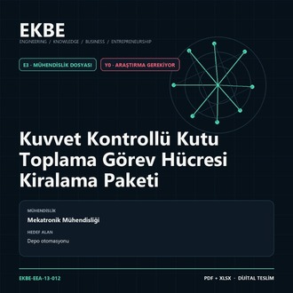 Kuvvet Kontrollü Kutu Toplama Görev Hücresi Kiralama Paketi